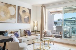 3-Room Luxury Apartment with Pool and Sea View Steps from the Beach - Cannes - 9