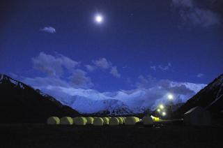 “Achik Tash” camp at the foot of Lenin Peak (7134 m) - Sary-Mogul - 9