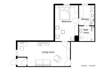 Two room 54m2 apt, WiFi, free parking, terrace, near central park - Helsinki - 8