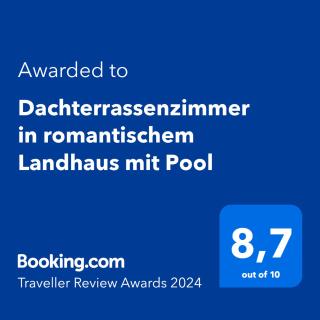 Dachterrassenzimmer in romantischem Landhaus mit Pool - Grima - 6