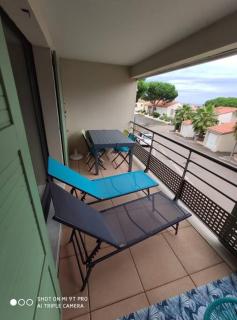 T2 2/6 p Clim vue mer piscine parking privé tout à pied - Collioure - 7