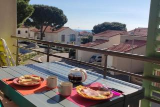 T2 2/6 p Clim vue mer piscine parking privé tout à pied - Collioure - 5