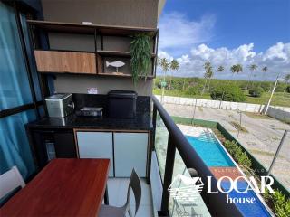 Flat premium com varanda gourmet no Makia Resort em Muro Alto 4 pessoas - 2