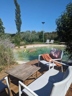 Chalet climatisé en campagne avec baignade privée - Lagnes - 1