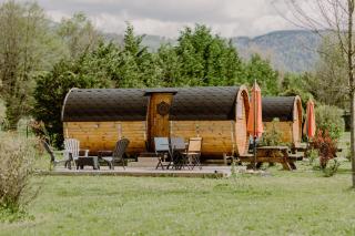 logement insolite sous forme de tonneau 1 Domaine les Hirondelles - Domessin - 6
