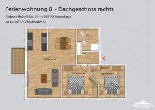 Auszeit-im-Harz Haus 3 Wohnung 8 - Braunlage - 6