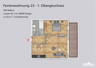 Auszeit-im-Harz Haus 5 Wohnung 23 - Stiege - 6