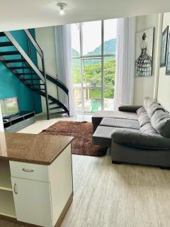 Saint Sebastian Flat 603- Com Hidro! até 3 pessoas, Duplex, no centro - Jaraguá do Sul - 0