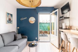Studio Centre-Ville avec Terrasse et Parking Sécurisé Gratuit - Nantes - 0