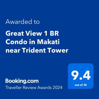 Great View 1 BR Condo in Makati near Trident Tower - Manila - 9
