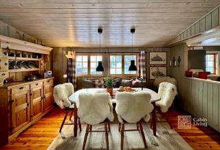 Family-friendly cabin at Sjusjøen with ski trails, sauna and fireplace - 0