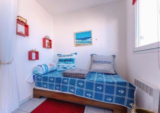 MOM' Blue Paradise F D Mer 3 étoilés 61 m2 CAP'Diem 3 clim - Idéal pour un Séjour de 15j ou plus ! Wifi, lit 160 - 4è Ascenseur, Parking, Piscine, Pétanque, Ping-pong - Pistes cyclables - Golf & Tennis à 10 mn - 5
