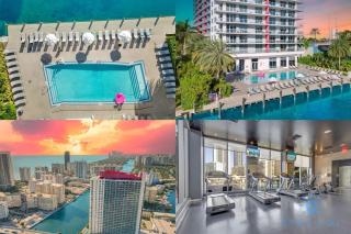 Infinite View and Balcony with Pool, Gym, Near Beach - Hallandale Beach - 6