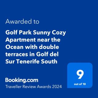 Bookinn Golf Park Sunny Cozy Apartment near the Ocean with large double terraces, fiber WIFI, 3 pools, bbq Tenerife South - San Miguel de Abona - 7