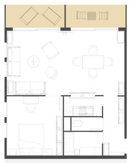 Résidence La Balme - Magnifique 2 pièces entierement rénové pour 5 personnes MAE-5891 - 1