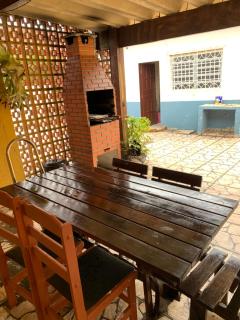 Casa ampla com piscina 4 quadras da praia , Espaço gourmet churrasqueira - Praia Grande - 8