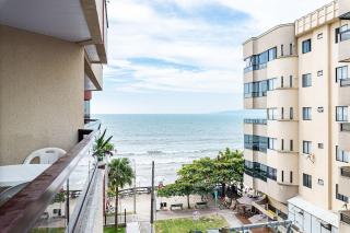Apto pé na areia vista mar em Meia Praia EVB308 - Itapema - 0