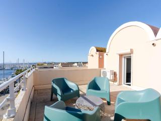 Duplex T2 climatisé, terrasse, proche port - 4 pers. - FR-1-409-254 - Gruissan - 4
