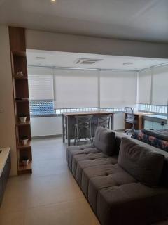 Studio mobiliado, com garagem, 50m metrô Brooklin, próximo shopping Morumbi em SP - São Paulo - 4