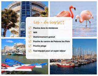 Le Scarlett - Piscine, parking et proche plage - 2