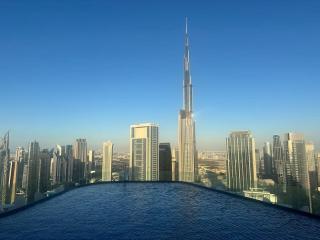 Paramount Tower -Rooftop infinty/Burj Khalifa view - Dubai - 3