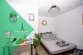 Studio rénové calme et cosy (10' Paris Pte d'Ivry) - 0
