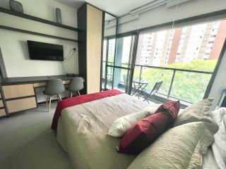 Studio com Ar-Condicionado e Sacada para relaxar - São Paulo - 3