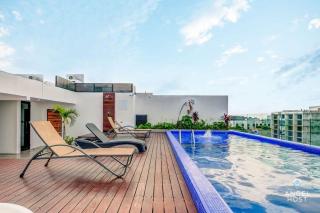 Condo with Amenities Sleeps 8 Roof Pool Gym - Playa del Carmen - 2