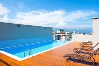 BH43 MAURO · BH43: ESTÚDIO COM VISTA, AR, PISCINA E VARANDÃO - Ubatuba - 0