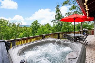 Modern Cabin w Mountain View Hot Tub & Fire Pit - 6