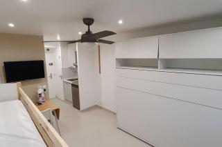 Studio Marina baie des Anges, 3 lits,clim, plages - 4