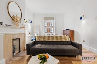 Parea Living - South Kensington, Elegant 1-Bedroom Flat, WFH Desk - Londra - 9