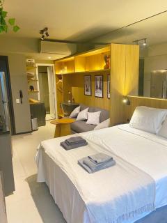 Consolacao GREY BOX - Studio de Luxo no Centro - Ar Condicionado - Cama Queen - Maquina de Lavar - Prox Metrô- Cozinha Completa - Wifi 500mbps - 7 andar - São Paulo - 4