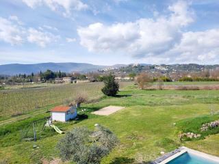Mas de la Grande Bastide, piscine, vue panoramique - Tourrettes - 1