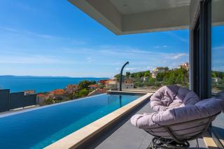 Villa Grey with 4 bedrooms, Heated pool, Sauna, Media room, Sea Views - Jesenice - 4