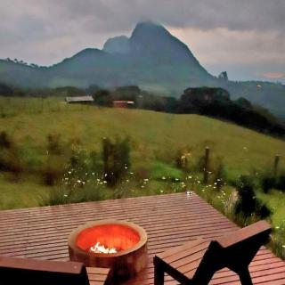 Vista da montanha. Casa inteira 6 pessoas. - Alfredo Wagner - 1
