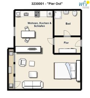 Haus Köln Ferienwohnung "Pier Ost" - 2