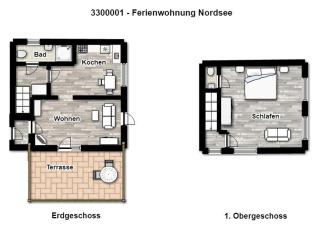 Ferienhaus "Kleines Haus Juist" Ferienwohnung Nordsee - Juist - 2