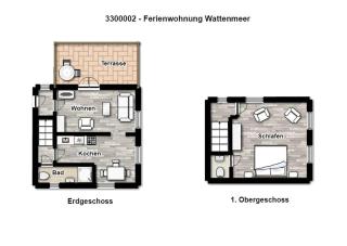 Ferienhaus "Kleines Haus Juist" Ferienwohnung Wattenmeer - Juist - 2