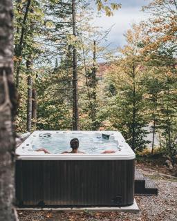 Warm cabin in nature with spa & sauna - Lac-Superieur - 2