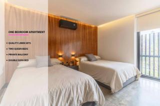 L201 New Apt 1 Bdrm 1 Bath Fits 6 AC Rooftop - Cidade do México - 9