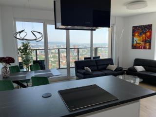 City view from 30. floor, parking price included - 9