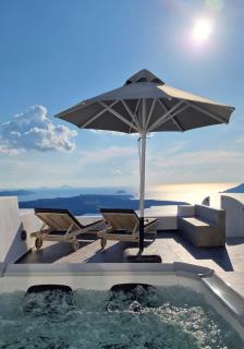 Karpimo Horizon - Caldera View with private hot tub - Firostefani - 4