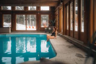 Private Hot Tub Sauna Indoor Pool Nyctale Fiddler Lake - 5