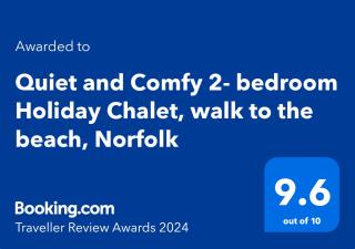 Quiet and Comfy 2- bedroom Holiday Chalet, walk to the beach, Norfolk - 7