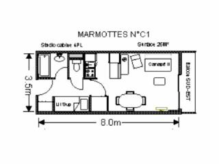Résidence MARMOTTES - Studio pour 4 Personnes MAE-8924 - 4