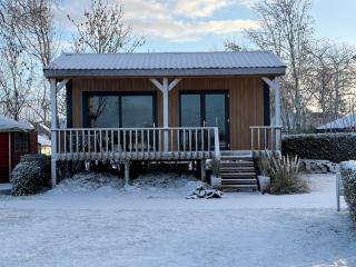 Camping Kleine Belterwijde, Wiede Lodge met uitzicht over het water - 5