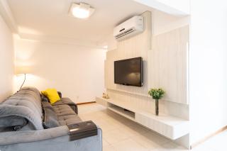 Apto em Barra Velha 340m da PRAIA com SACADA com CHURRASQUEIRA, AR CONDICIONADO WI-FI, PISCINA, PORTARIA 24h, ACADEMIA MINI MERCADO e vaga de GARAGEM - Barra Velha - 6