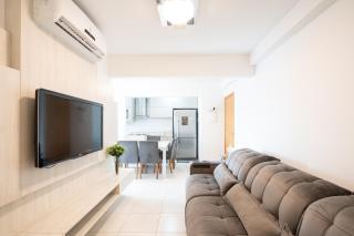 Apto em Barra Velha 340m da PRAIA com SACADA com CHURRASQUEIRA, AR CONDICIONADO WI-FI, PISCINA, PORTARIA 24h, ACADEMIA MINI MERCADO e vaga de GARAGEM - Barra Velha - 4