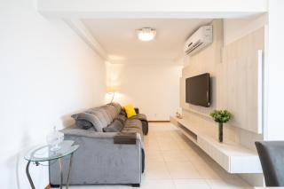 Apto em Barra Velha 340m da PRAIA com SACADA com CHURRASQUEIRA, AR CONDICIONADO WI-FI, PISCINA, PORTARIA 24h, ACADEMIA MINI MERCADO e vaga de GARAGEM - Barra Velha - 3